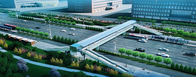 宁夏银川市建正源街—宁夏人民医院人行天桥