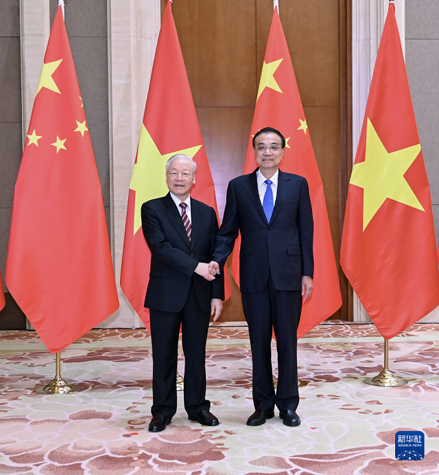 李克强栗战书汪洋分别会见越共中央总书记阮富仲