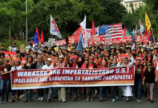 不买美军的账！菲律宾爆发反美游行，拒绝与中国对抗