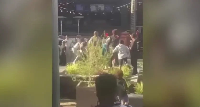 美加州爆发大规模街头斗殴：上千名年轻人聚集，现场响起枪声